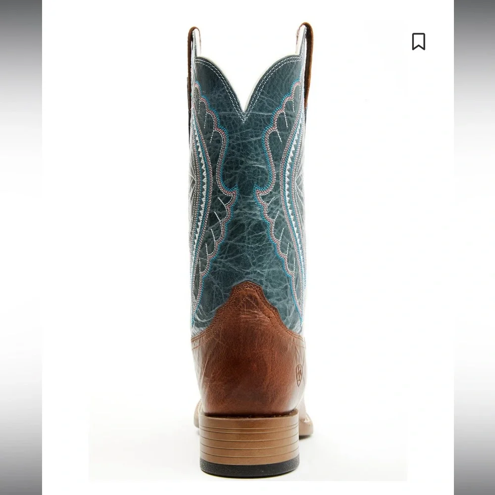 Arita PRIMETIME PERFORMANCE WESTERN BOOTS - BROAD SQUARE TOE, size 7 - Picture 5 of 12